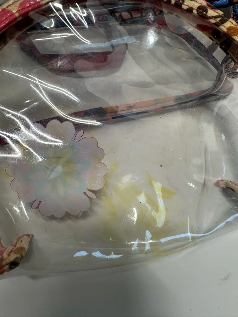 Vera Bradley Clear Travel Tote and Floral-Trim Cosmetic Pouch - Multi